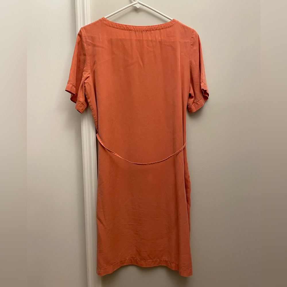 LOFT Tie-Front Shift Dress - Picture 2 of 5